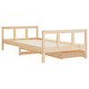 vidaXL Estrutura de cama infantil c/ gavetas 90x190 cm pinho maci&ccedil;o