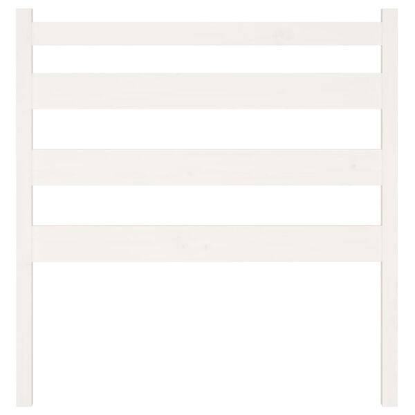 vidaXL Cabeceira de cama 106x4x100 cm pinho maci&ccedil;o branco