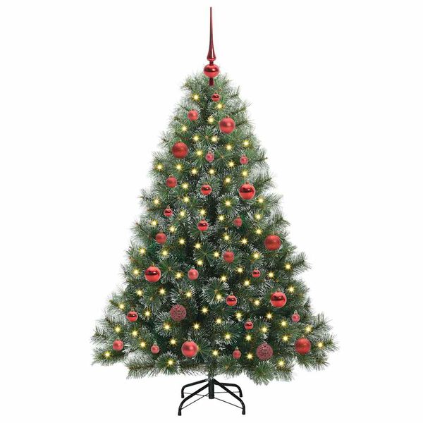 vidaXL &Aacute;rvore de Natal Artificial com 150 LEDs Verde 150 cm PE e PVC