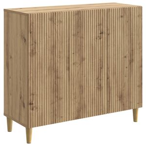 vidaXL Buffet Carvalho Arttisan 89 x 34,5 x 80 cm Derivados de Madeira