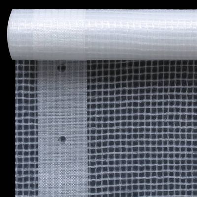 vidaXL Lonas em tecido imitação de gaze 2 pcs 260 g/m² 3x3 m branco