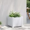 vidaXL Canteiro elevado para jardim PP 43x43x35 cm branco