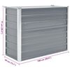 vidaXL Canteiro elevado de jardim a&ccedil;o galvanizado 100x40x77cm cinzento