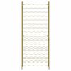 vidaXL Garrafeira para 96 garrafas metal dourado
