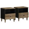 vidaXL Mesas de cabeceira cinzento claro 2 pcs 40x33x46 cm