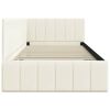 vidaXL Estrutura de Cama de Canto Creme 90 cm x 190 cm Veludo