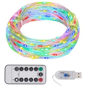 vidaXL Cord&atilde;o de luzes com 150 LED 15 m multicor