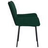 vidaXL Cadeiras de jantar 2 pcs veludo verde-escuro