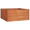 vidaXL Canteiro de jardim 100x100x45 cm a&ccedil;o corten cor enferrujado