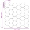 vidaXL Azulejo hexagonal 50 pcs Branco e Cinza 30 x 30 cm