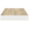 vidaXL Prateleiras parede 2pcs 90x23,5x3,8 cm MDF cor carvalho/branco