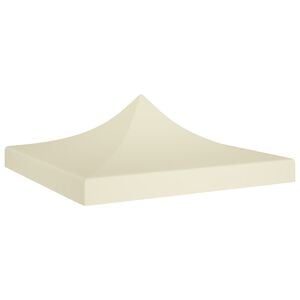vidaXL Teto para tenda de festas 2x2 m 270 g/m² cor creme