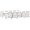 vidaXL Conjunto de Jantar para Jardim 11 pcs Branco e Taupe