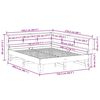 vidaXL Cama com estante sem colch&atilde;o 140x200 cm pinho maci&ccedil;o