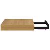 vidaXL Prateleira de Parede 2 pcs Castanho 23 x 23,5 x 4 cm