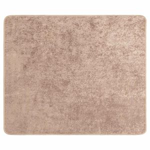 vidaXL Passadeira MARSA Areia 80 x 100 cm Poli&eacute;ster e PVC