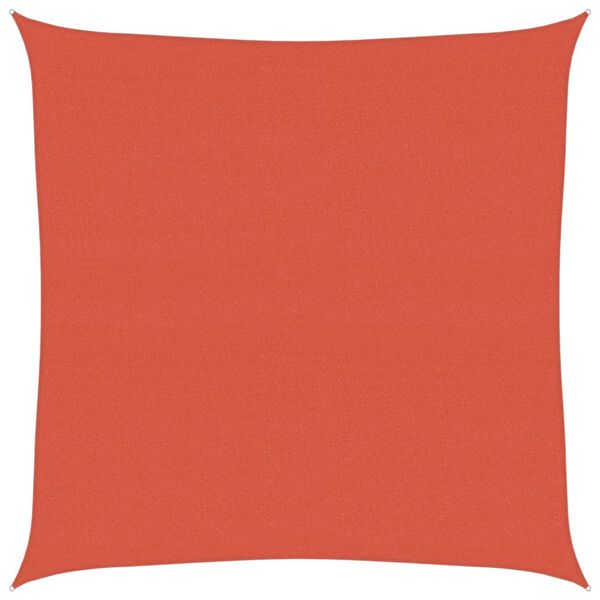 vidaXL Para-sol estilo vela 160 g/m&sup2; 6x6 m PEAD terracota