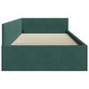 vidaXL Estrutura de Cama de Canto Verde Escuro 100 cm x 200 cm Veludo