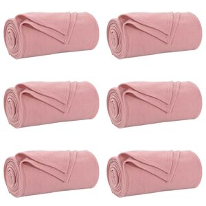 vidaXL Cobertores de Sof&aacute; 6 unid. Rosa 170 x 130 cm 1.86 kg L&atilde;
