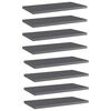 vidaXL Prateleiras para estante 8 pcs 40x20x1,5cm contraplacado cinza