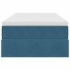 vidaXL Cama com arruma&ccedil;&atilde;o e colch&atilde;o Azul Escuro 90 x 200 cm Veludo