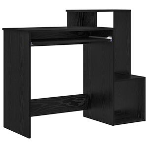 vidaXL Mesa Carvalho Preto 106 x 41 x 88,5 cm Derivados de Madeira