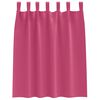 vidaXL Cortinas Blackout com Argolas 2 pcs Rosa Brilhante 140 x 140 cm