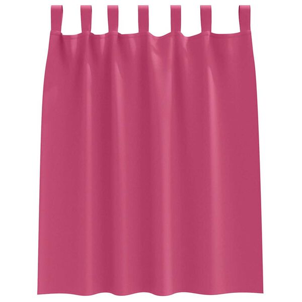 vidaXL Cortinas Blackout com Argolas 2 pcs Rosa Brilhante 140 x 140 cm
