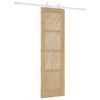 vidaXL Porta Deslizante Natural e Branco 61 x 198,5 cm