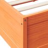 vidaXL Cama com estante sem colch&atilde;o 75x190cm pinho maci&ccedil;o castanho-mel