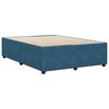 vidaXL Estrutura de cama 160x200 cm veludo azul