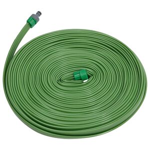 vidaXL Mangueira aspersora 3 tubos 7,5 m PVC verde