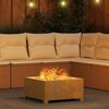 vidaXL Fire Pit Castanho 60 x 60 x 30 cm A&ccedil;o