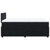 vidaXL Cama boxspring com colch&atilde;o 120x200 cm veludo preto