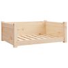 vidaXL Cama para c&atilde;es 75,5x55,5x28 cm madeira de pinho maci&ccedil;a