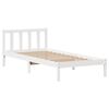 vidaXL Cama sem colchão 90x200 cm madeira de pinho maciça branco
