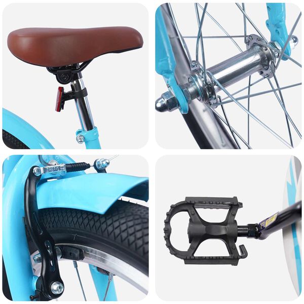 vidaXL Bicicleta Infantil 18 Polegadas para 5-7 anos de idade