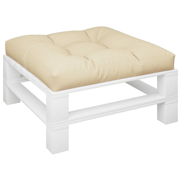 vidaXL Almofad&atilde;o para sof&aacute; de paletes 70x70x12 cm bege