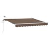 vidaXL Tecido de Toldos Cinzento-acastanhado 450 &times; 300 cm Poli&eacute;ster