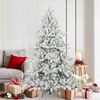 vidaXL &Aacute;rvore de Natal Articulada Artificial Branco 180 cm PVC e A&ccedil;o