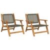 vidaXL M&oacute;veis de Jardim 2 pcs Cinzeto 67 x 78 x 73 cm