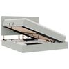 vidaXL Cama com arruma&ccedil;&atilde;o e colch&atilde;o Cinzento-claro 180 x 200 cm Veludo