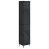 vidaXL Conjunto de Gabinete 2 unid. Preto Derivados de Madeira