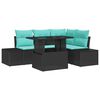 vidaXL Conjunto de Sof&aacute; de Jardim 6 unid. 4-N&uacute;mero de lugares