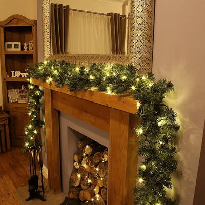 Ambiance Grinalda de Natal com 30 luzes LED 270 cm