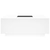vidaXL Mesa de centro luzes LED Infinity 100x100x40 cm branco