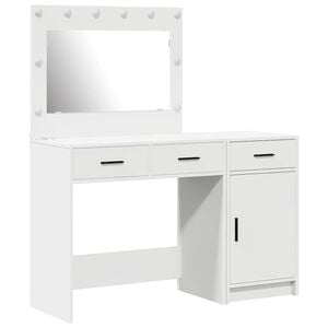 vidaXL Mesa de vestir 2 pcs Branco 40 x 41 x 75 cm Madeira processada