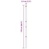 vidaXL Postes de Cerca 13 pcs Verde Ø32mm 170 cm Aço galvanizado