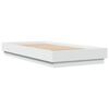 vidaXL Estrutura de cama com luzes LED 90x190 cm branco