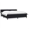 vidaXL Cama com molas/colch&otilde;es 200x220 cm veludo preto